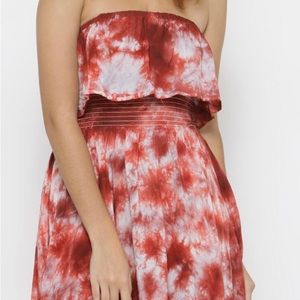 Forever 21 tie-dye off the shoulder dress